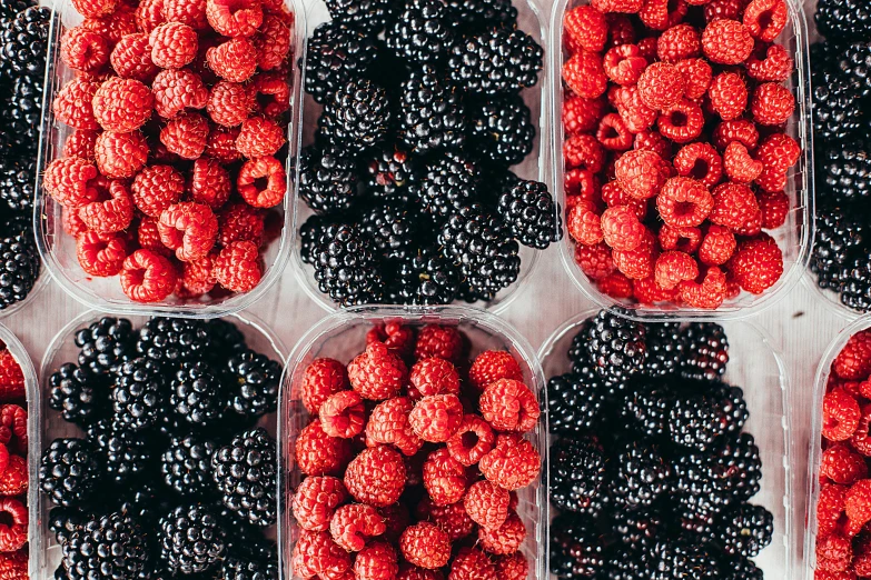 plastic containers filled with raspberries and blackberries, by Tom Wänerstrand, pexels, 🎀 🗡 🍓 🧚, amazing beauty, 1024x1024, background image