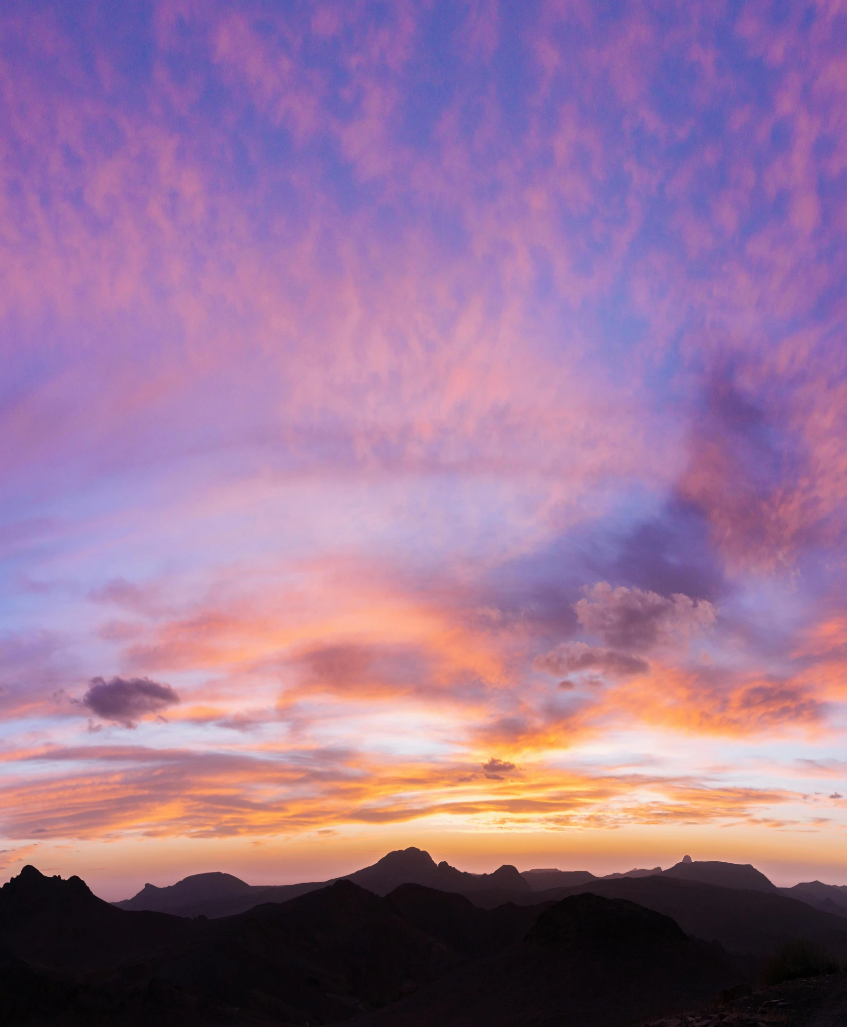 a colorful sunset at the top of a mountain, by Sebastian Spreng, ultrawide image, fine art print, pink, multicoloured