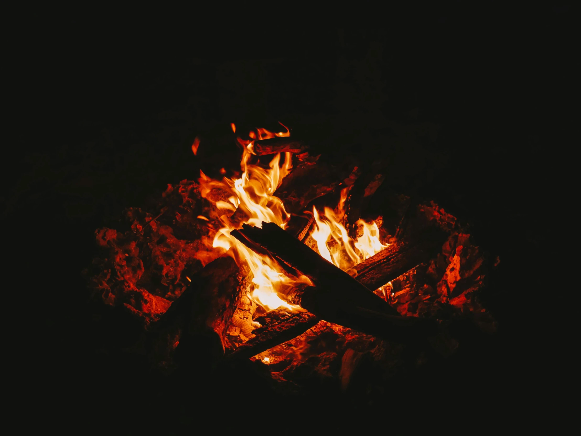 a close up of a fire in the dark, pexels contest winner, al fresco, background image, warmhole, instagram post