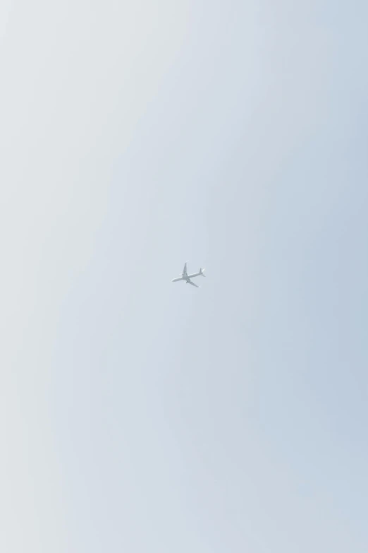 a large jetliner flying through a blue sky, a picture, unsplash, postminimalism, low quality footage, minimalistic!! simple, on a pale background, watch photo