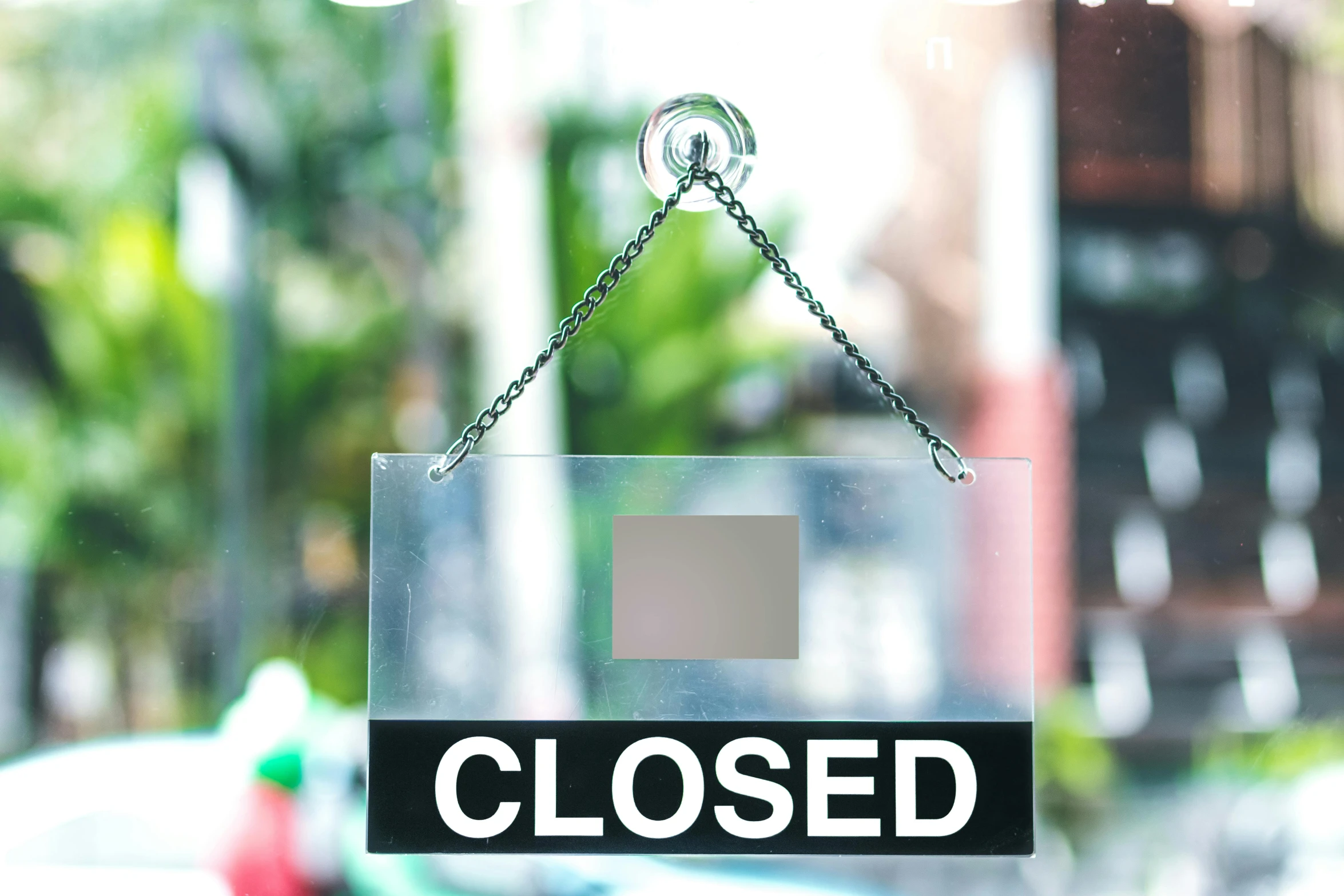 a closed sign hanging on a glass door, pexels, happening, square, made of glazed, unknown artist, holding close