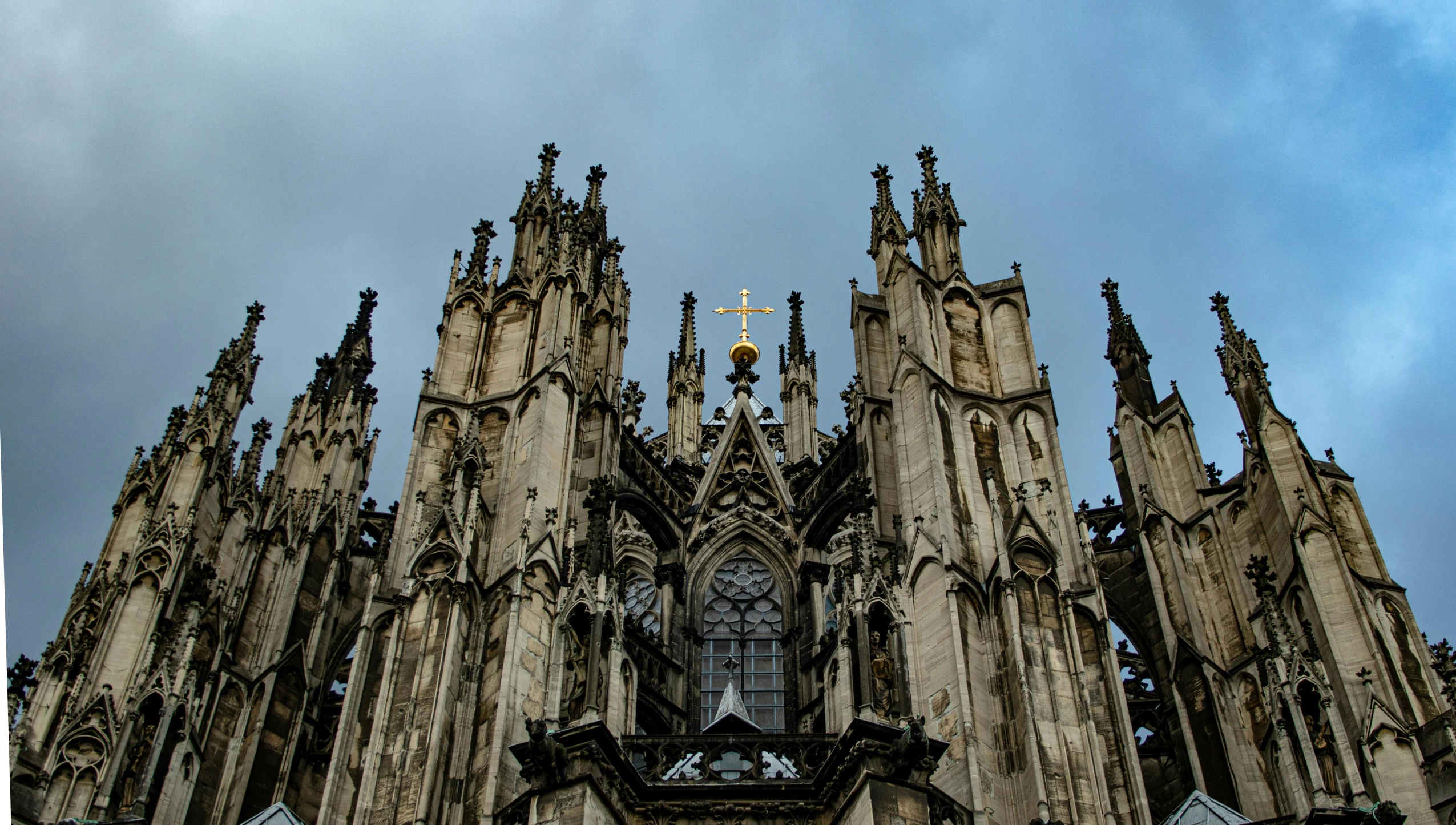 a very tall cathedral with a clock on it's side, an album cover, pexels contest winner, german renaissance architecture, gothic rich deep colors, square, thumbnail