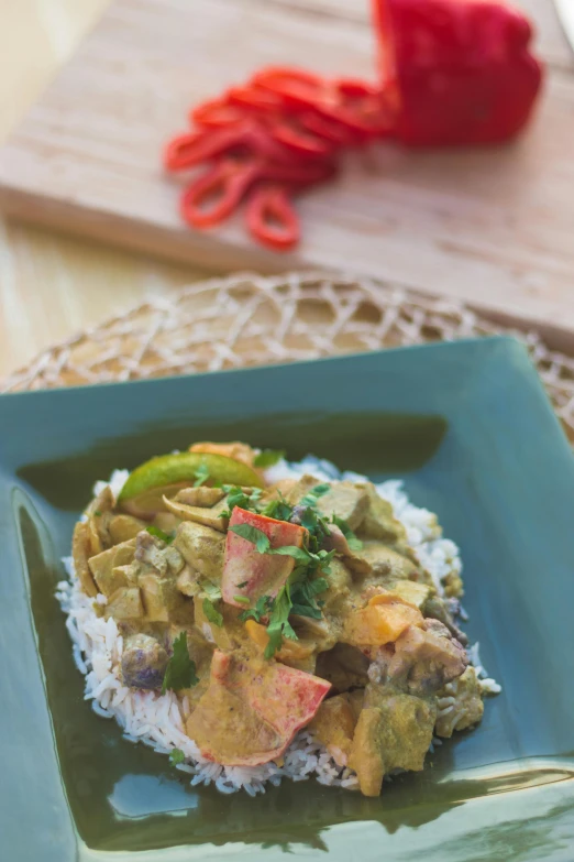 a close up of a plate of food on a table, inspired by John Steuart Curry, shutterstock contest winner, colorful”, portrait”, kauai, thumbnail