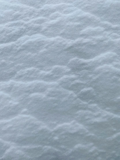 a close up of snow on the ground, an album cover, inspired by Vija Celmins, trending on reddit, plasticien, soft clouds, background image, background(solid), ultra high resolution