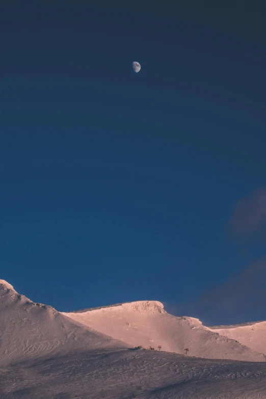a man flying through the air while riding a snowboard, a matte painting, by Peter Churcher, trending on unsplash, minimalism, moon landscape, twilight ; wide shot, andes, peak