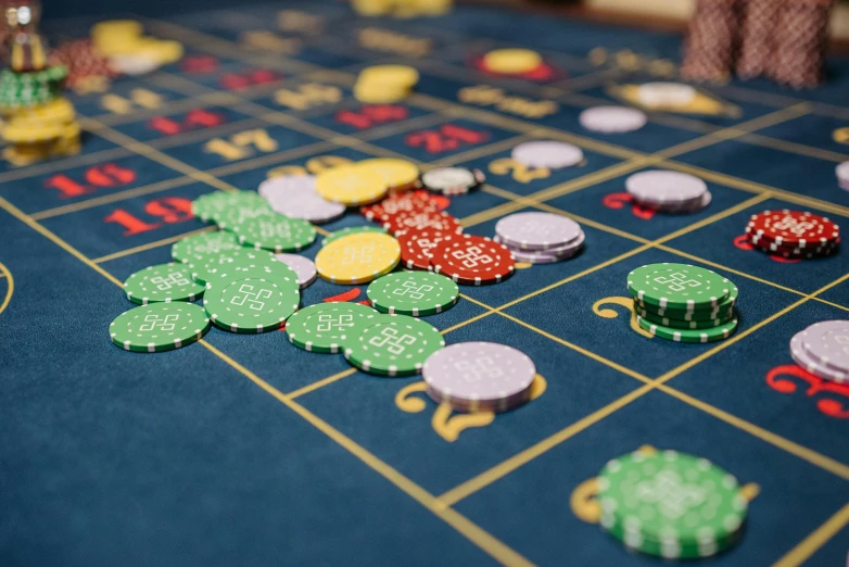 a casino table with chips and chips on it, unsplash, process art, fan favorite, squares, 15081959 21121991 01012000 4k, cardboard
