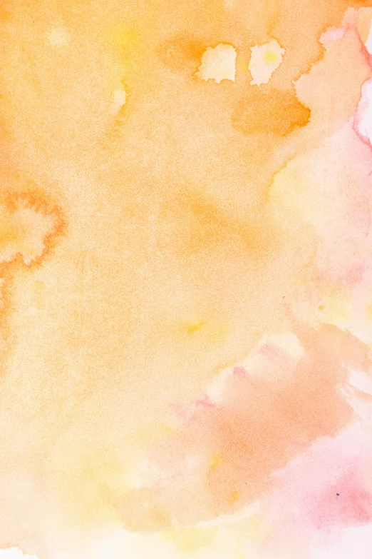 a yellow and pink watercolor painted background, a watercolor painting, trending on unsplash, (light orange mist), background image, ((water color))