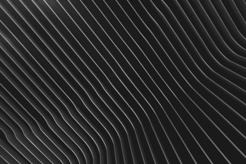a black and white photo of wavy lines, sleek spines, hq 4k phone wallpaper, high angle close up shot, carson ellis