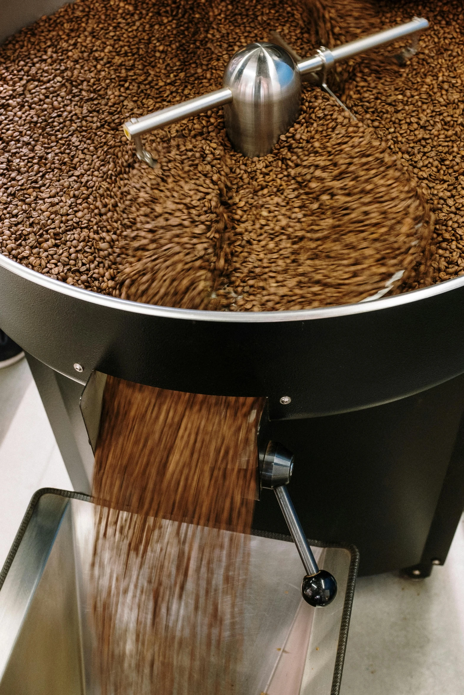 a large pot filled with lots of coffee beans, machines, award - winning details, no crop, bay area