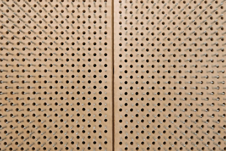 a close up of a metal grate with holes, inspired by Andreas Gursky, wood and paper, dezeen, courtesy of moma, thin spikes