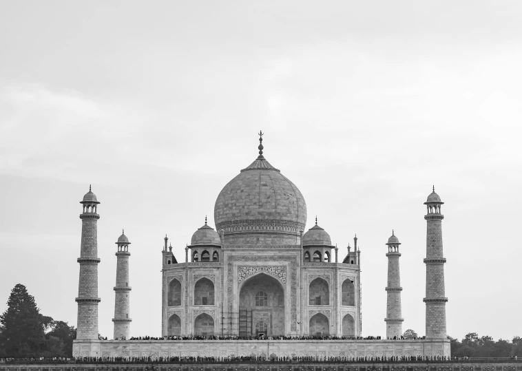 a black and white photo of the taj mahal, pexels contest winner, 15081959 21121991 01012000 4k, 2 5 6 x 2 5 6, listing image, grey