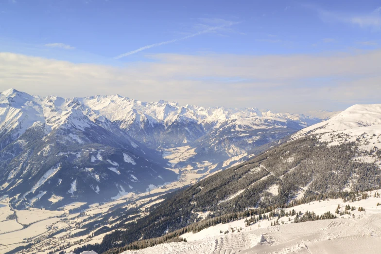 a man riding a snowboard down the side of a snow covered slope, by Breyten Breytenbach, pexels contest winner, les nabis, overlooking a valley with trees, avatar image, a cozy, panoramic