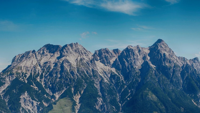 a group of people standing on top of a mountain, by Matthias Weischer, pexels contest winner, precisionism, website banner, clear blue skies, “ aerial view of a mountain, view from the side