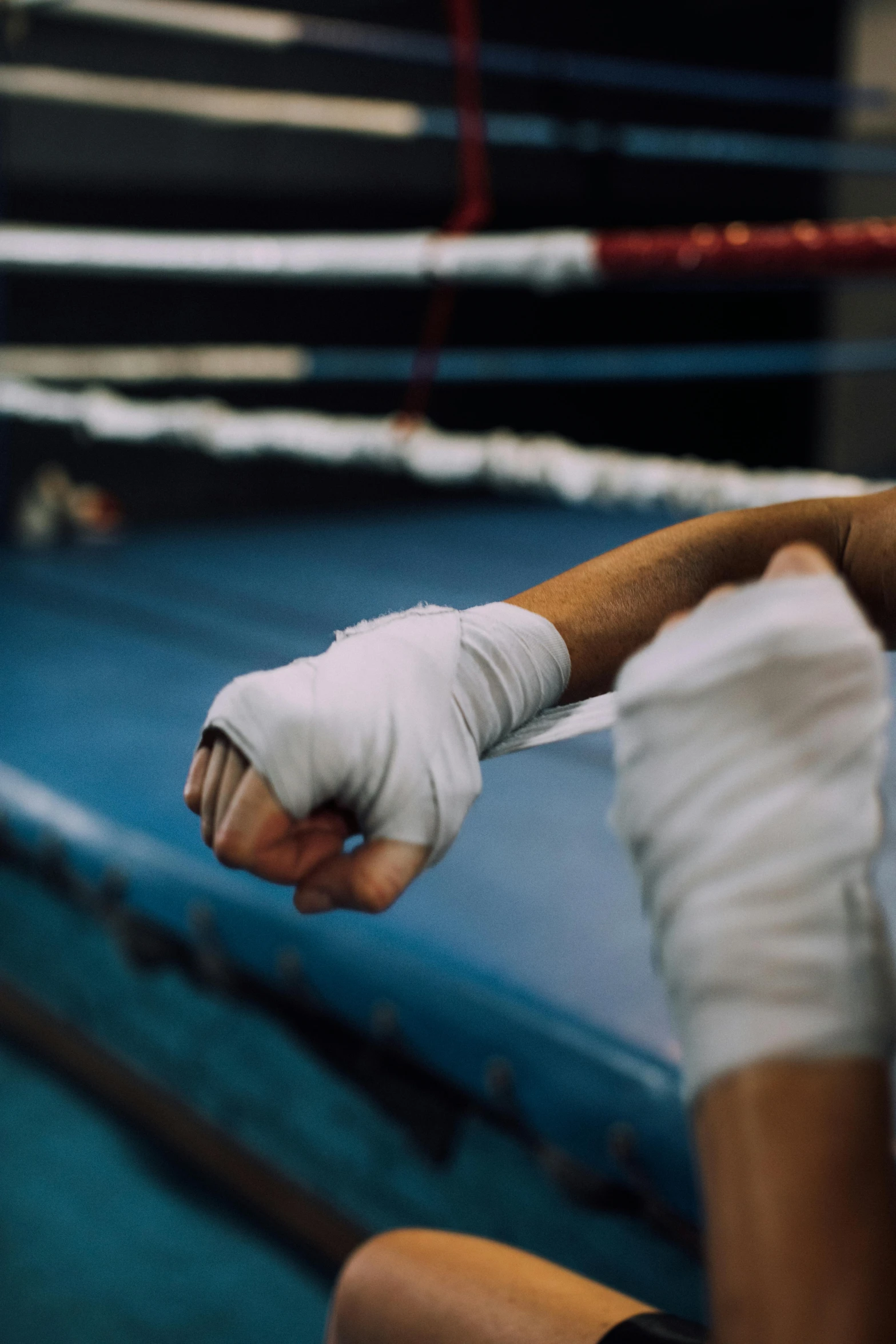 a close up of a person in a boxing ring, bracts, epicanthal fold, paul barson, innovative