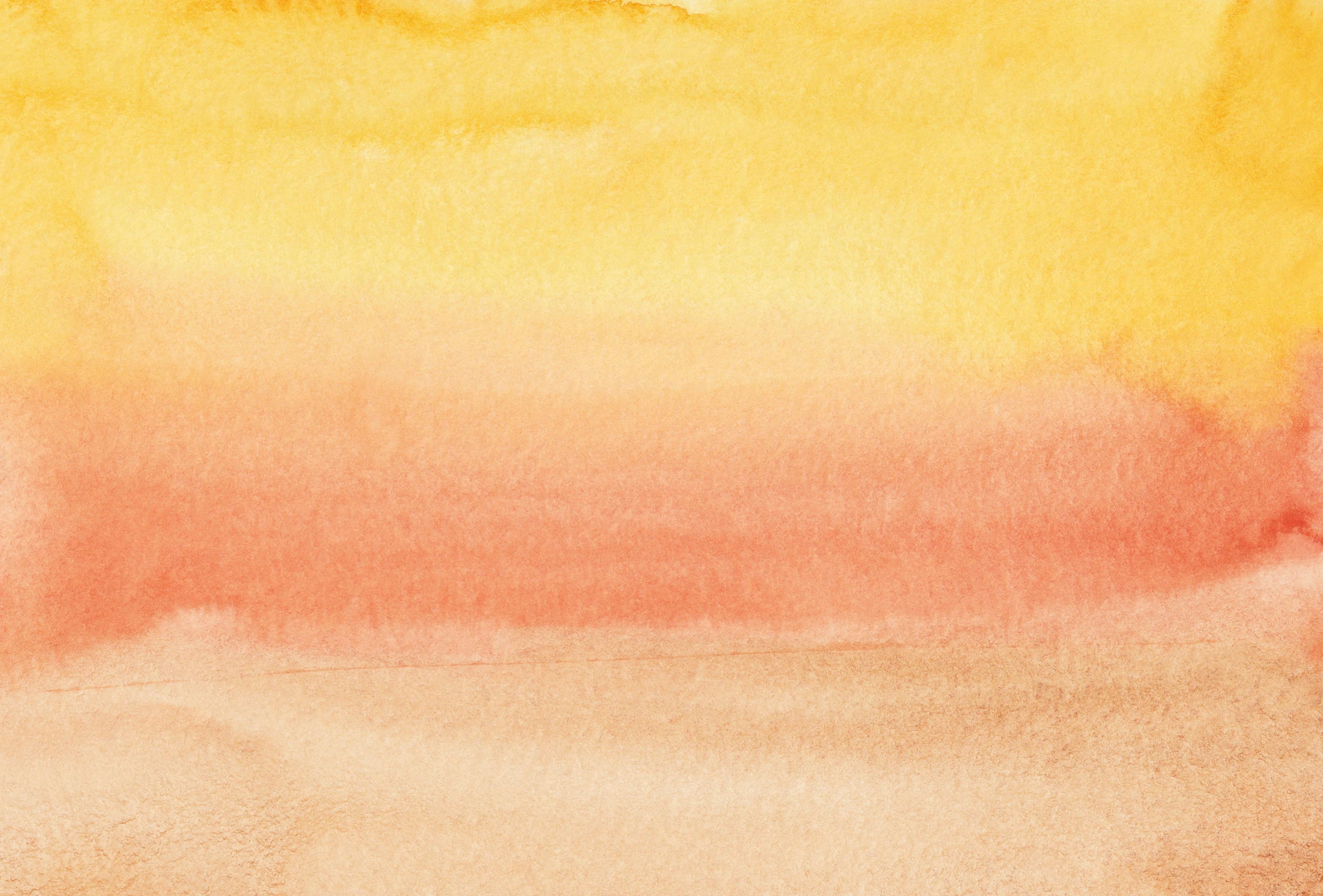 an orange and yellow watercolor painted background, a watercolor painting, pexels contest winner, pink golden hour, pale yellow sky, desert colors, ((water color))