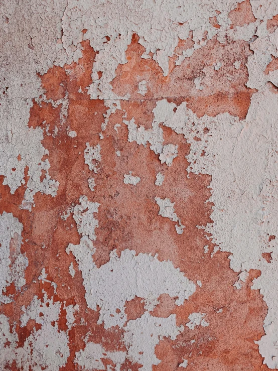 a red and white wall with peeling paint, inspired by Hubert Robert, unsplash, pbr materials, promo image, wet concrete, detailed product image