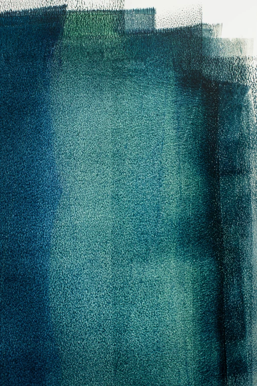 an abstract painting with blue and green colors, inspired by Mark Rothko, superfine ink detail, shadow gradient, blue-fabric, dynamic closeup