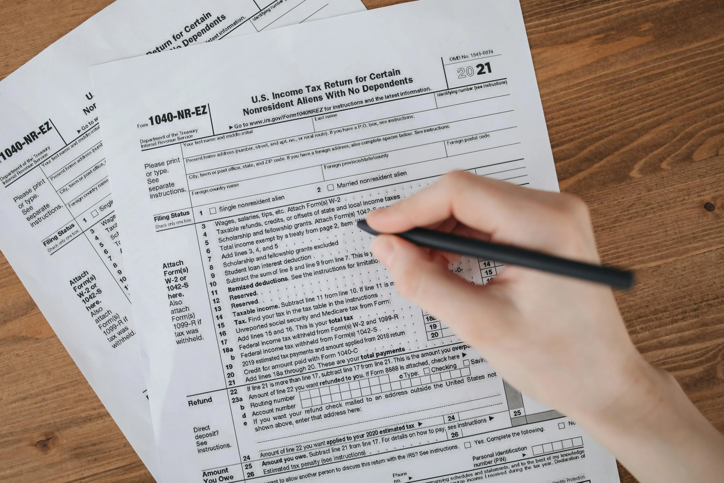 a person filling out a tax form with a pen, a digital rendering, by Carey Morris, pexels, 1 6 x 1 6, multi-part, modeled, thumbnail