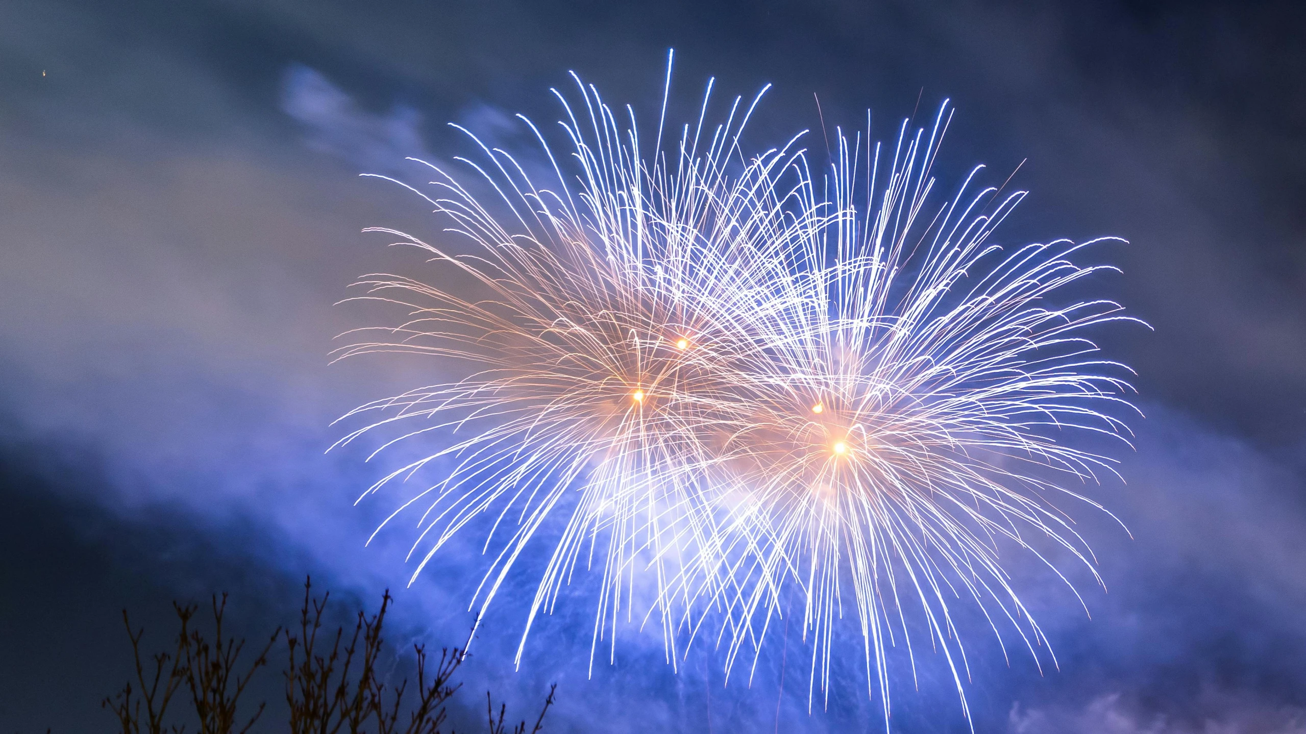 a bunch of fireworks that are in the sky, unsplash, avatar image, getty images, low angle photo