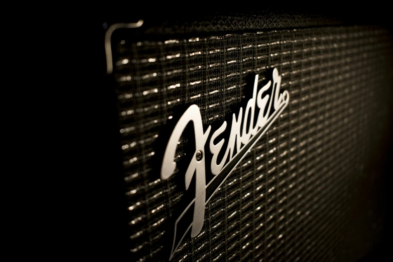 a black and white photo of a fender amplifier, by Adam Chmielowski, mobile wallpaper, 1 6 x 1 6, decoration, detailed hd