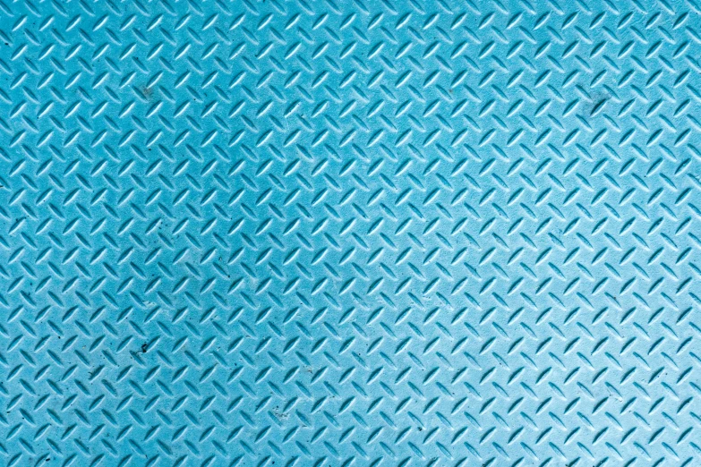 a close up of a blue metal plate, by Hiromitsu Takahashi, trending on pixabay, art deco, checkered floor, diamond texture, turqouise, 3 2 x 3 2