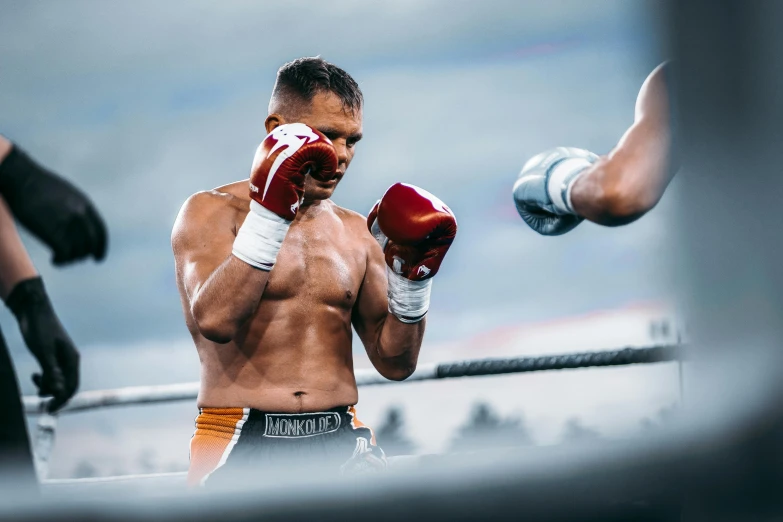 a close up of a person wearing boxing gloves, by Ilya Ostroukhov, pexels contest winner, figuration libre, battle action, conor mcgregor, 15081959 21121991 01012000 4k, thumbnail