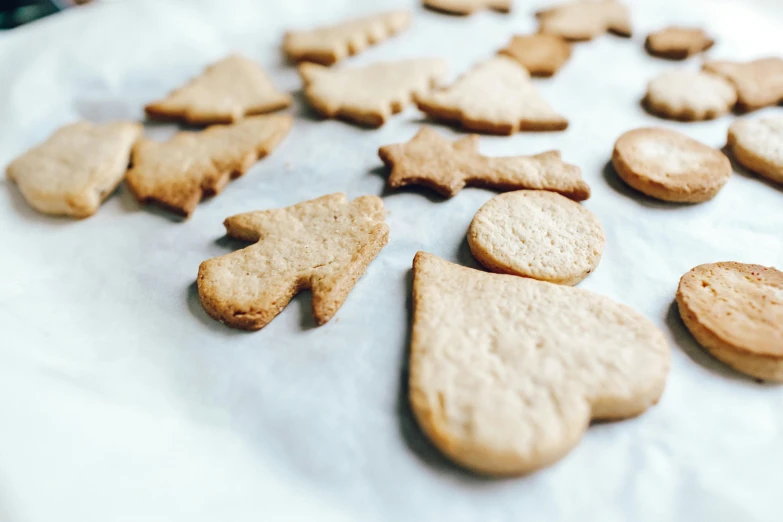 a bunch of cookies that are on a table, by Emma Andijewska, trending on pexels, folk art, cut out, 15081959 21121991 01012000 4k, festive, rusty shapes