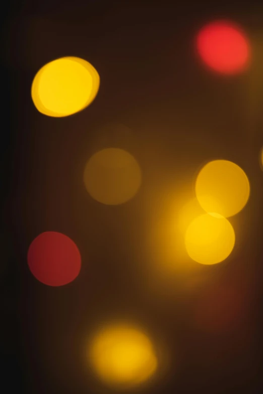 a blurry photo of a bunch of lights, by Jan Rustem, digital yellow red sun, dots abstract, 15081959 21121991 01012000 4k
