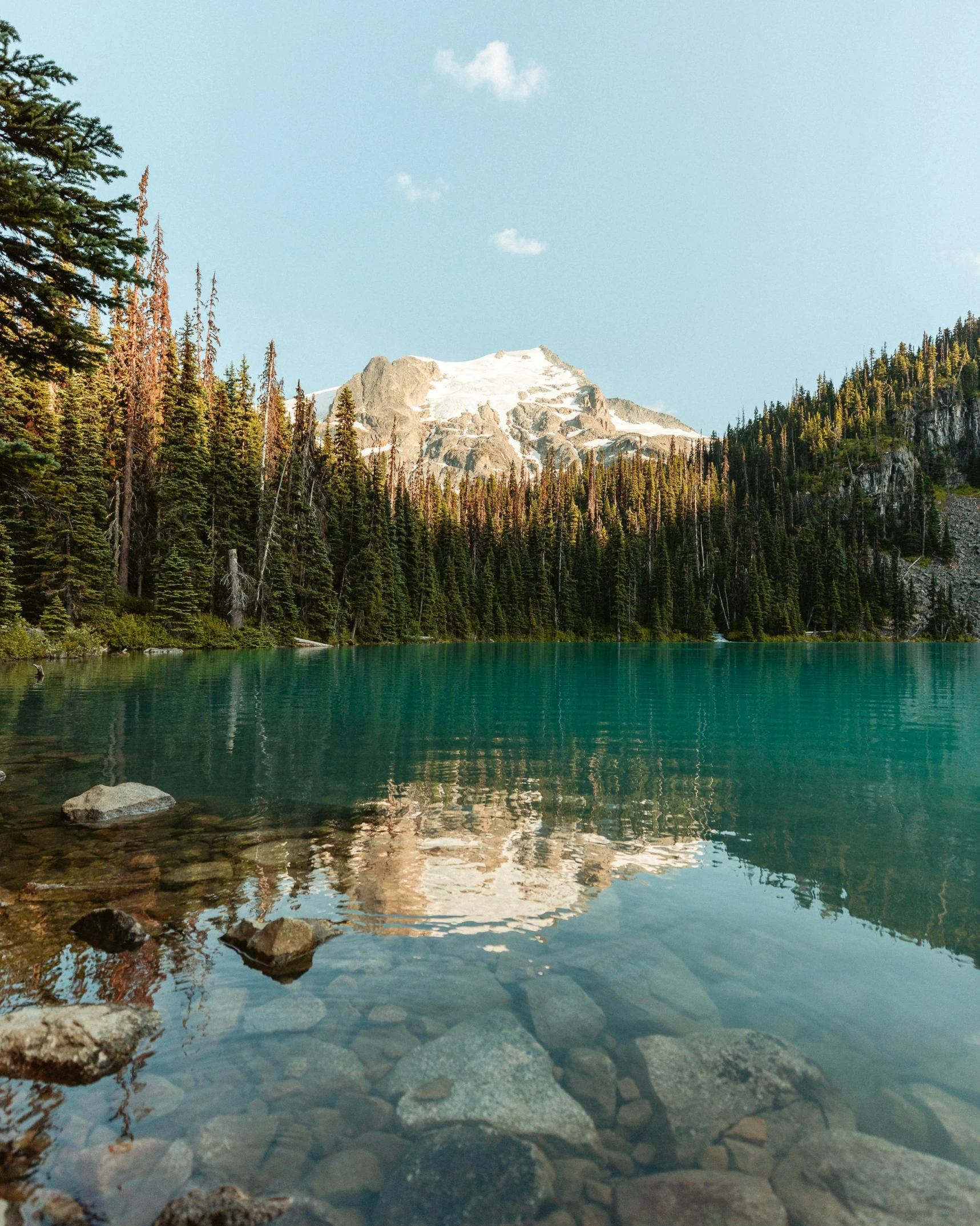 a lake with a mountain in the background, teal, photograph captured in a forest, high quality product image”, vancouver