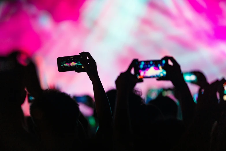 a crowd of people taking pictures with their cell phones, trending on pexels, black light rave, avatar image, abstract photography, 2 5 6 x 2 5 6 pixels