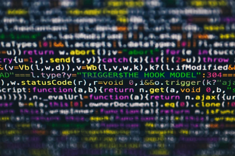 a computer screen with a lot of code on it, by Matija Jama, unsplash, analytical art, various colors, words, close - up on detailed, instagram post