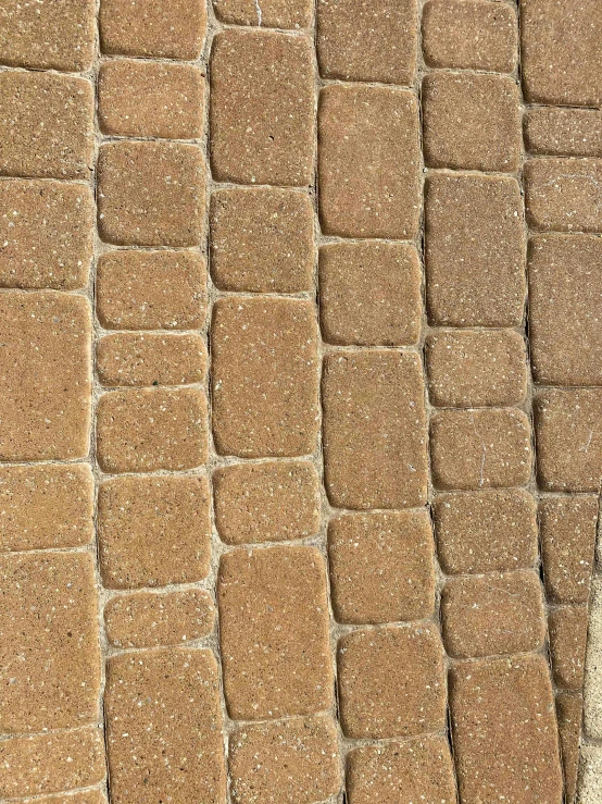 a red fire hydrant sitting next to a brick wall, an album cover, by Ben Zoeller, renaissance, brown cobble stones, texture detail, sand color, repeating pattern