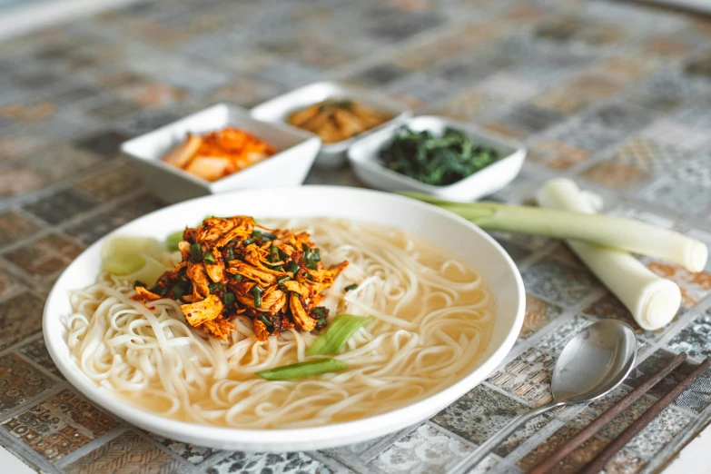 a close up of a bowl of food on a table, inspired by Tan Ting-pho, pexels contest winner, dau-al-set, square, korean countryside, white, honey