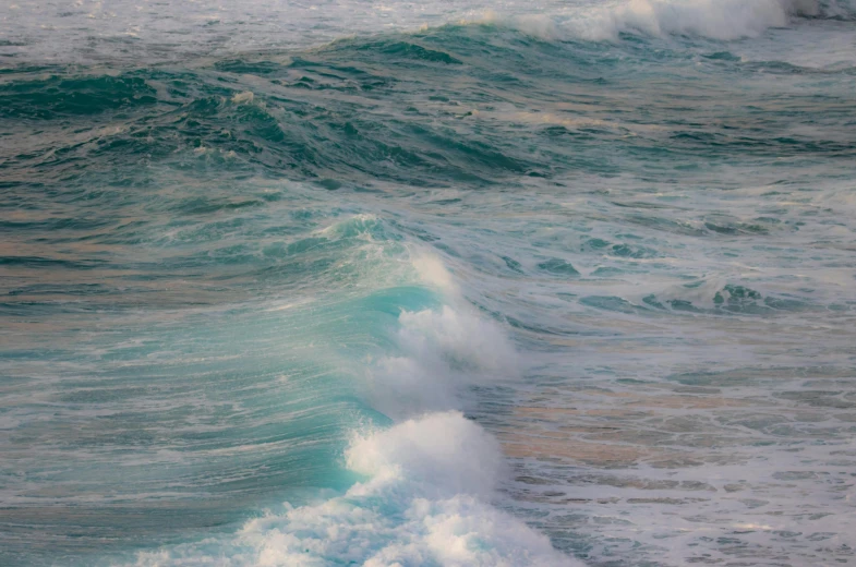 a man riding a wave on top of a surfboard, pexels contest winner, renaissance, blue crashing waves, slightly pixelated, aquamarine, ( ( ( kauai ) ) )