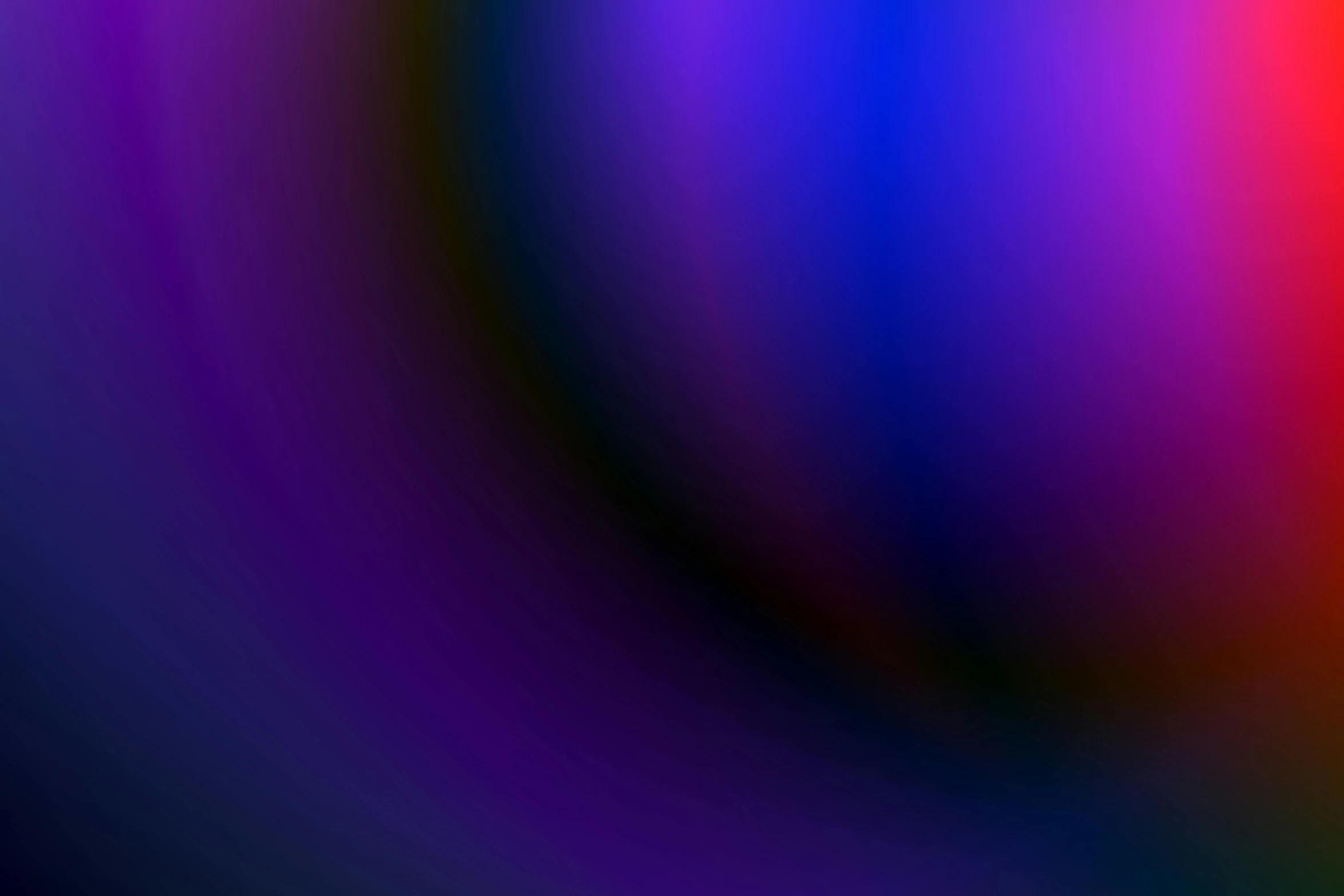 a blurry image of a rainbow colored background, inspired by Anna Füssli, abstract illusionism, black and blue and purple scheme, smooth vector curves, background ( dark _ smokiness ), dramatic lighting - n 9