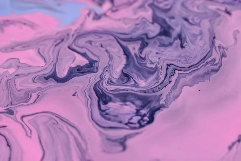 a close up of a liquid substance on a surface, inspired by Yanjun Cheng, trending on pexels, generative art, purple and pink, mapbox, swirly, instagram post