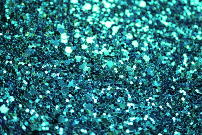 a close up of a blue glitter background, by Lena Alexander, pexels, 1024x1024, teal aesthetic, dancefloor kismet, blue-green fish skin