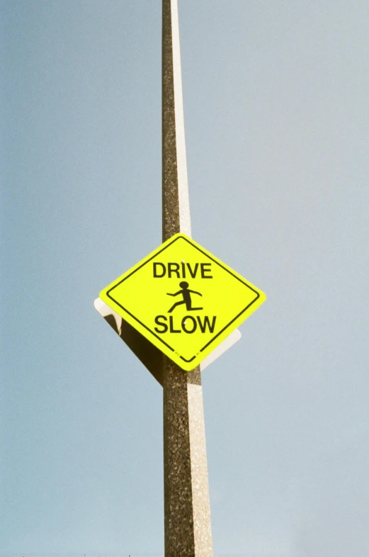 a close up of a street sign on a pole, by Doug Ohlson, slow - mo high speed photography, ilustration, drive out, with a long