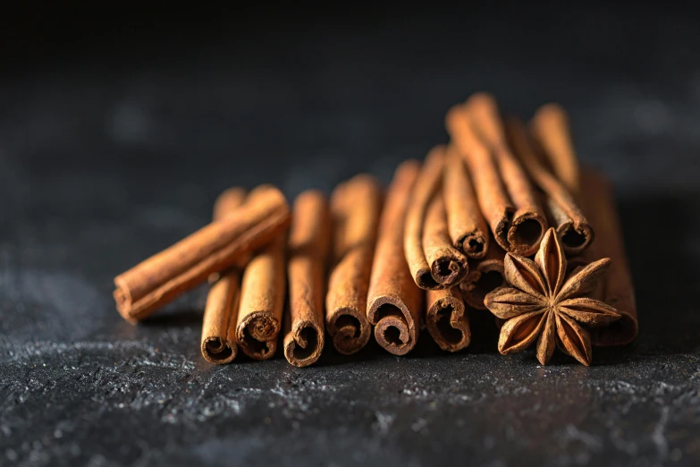 a pile of cinnamon sticks sitting on top of a table, a portrait, trending on pexels, renaissance, avatar image, starry, intricate copper details, 王琛