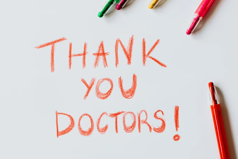 a note with the words thank you doctors written on it, a child's drawing, shutterstock, 💋 💄 👠 👗, actors, getty images, whiteboards