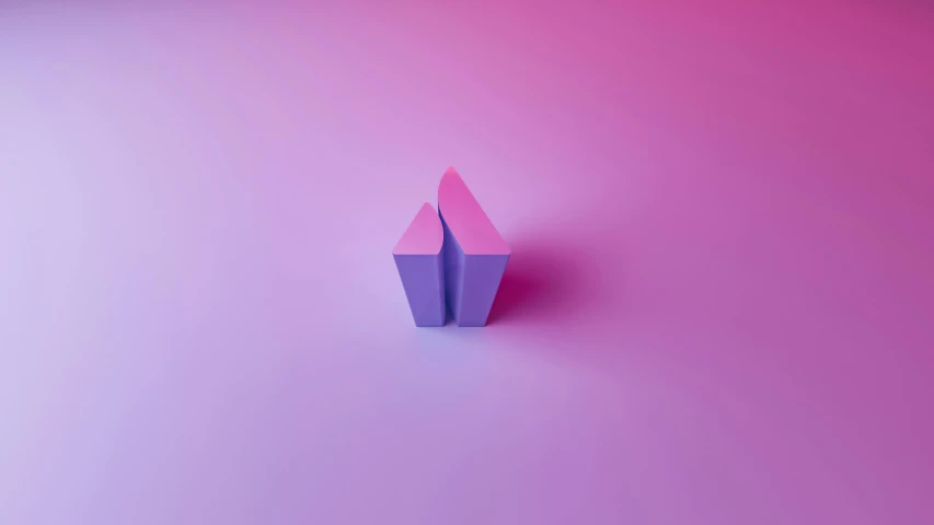 a paper boat sitting on top of a pink surface, an abstract sculpture, by Filip Hodas, pexels contest winner, blue and purple, small elongated planes, magicavoxel, abstract album cover
