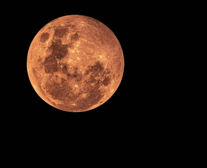 a full moon is seen in the dark sky, an album cover, pexels, renaissance, very orange, nasa, mint, 300mm