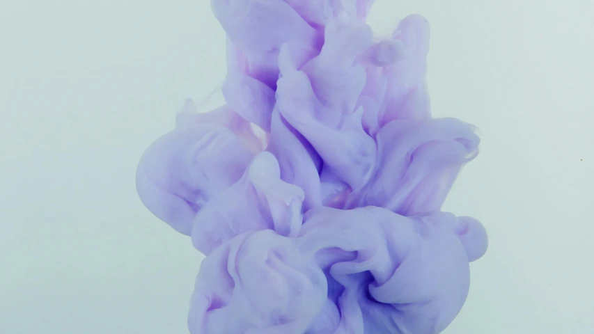 a close up of a purple substance in water, an abstract sculpture, inspired by Yanjun Cheng, trending on pexels, made of cotton candy, james jean and petra cortright, smoke, render 8 k