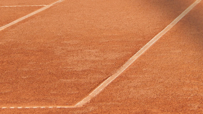 a man holding a tennis racquet on a tennis court, an album cover, inspired by Hans Mertens, pexels contest winner, terracotta, 8 k detail, square lines, runway