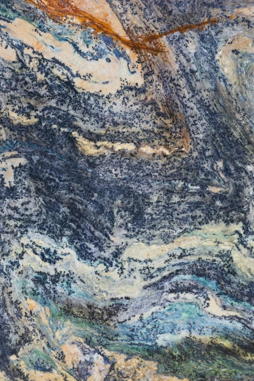 a close up of a painting of a wave, inspired by József Breznay, reddit, abstract expressionism, stone marble, muted multi-color lapis, seen from space, bangalore