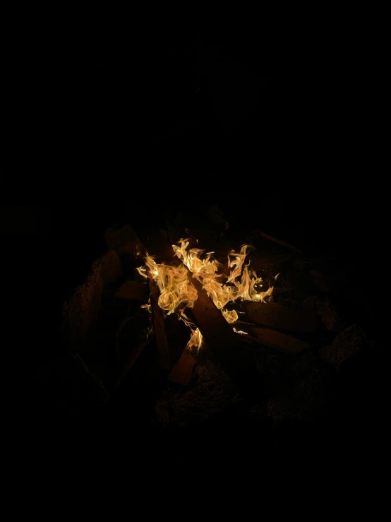 a fire is lit up in the dark, victoria siemer, traditional medium, dark photograph