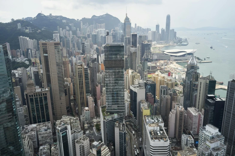 a view of a city from the top of a building, pexels contest winner, hyperrealism, hong kong buildings, 2 0 2 2 photo, tall buildings, extra high resolution