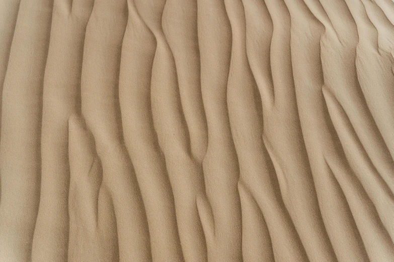 a close up of a sand dune in the desert, inspired by Edward Weston, trending on pexels, op art, taupe, linen, carved wood, flowing realistic fabric