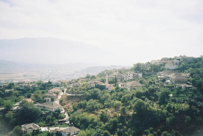 a view of a town from the top of a hill, unsplash, les nabis, mount olympus, 2000s photo