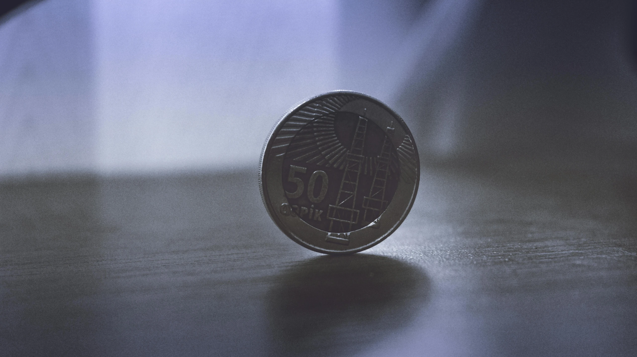 a coin sitting on top of a table, unsplash, photorealism, \!cinestill 50d! film photo, taken in the night, guilloche, ilustration